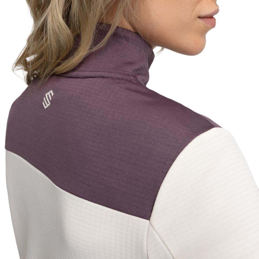 Pullover a mezza zip da bikepacking da donna Ciclismo Soulful Sand Beige 5/7
