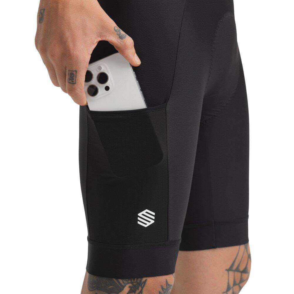 Men Cycling 's bikepacking padded shorts Tour Black Black 4/7