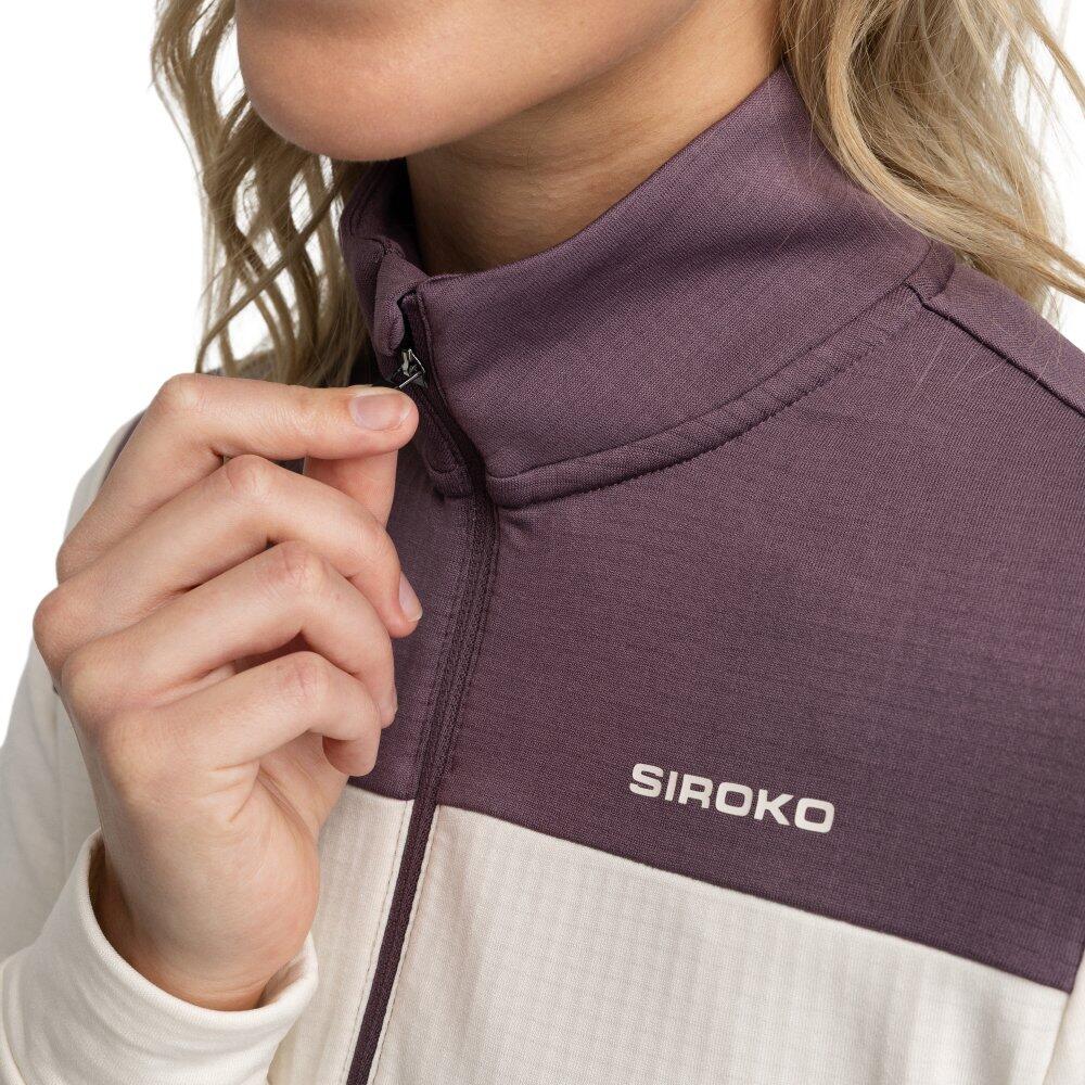 Pullover a mezza zip da bikepacking da donna Ciclismo Soulful Sand Beige 4/7