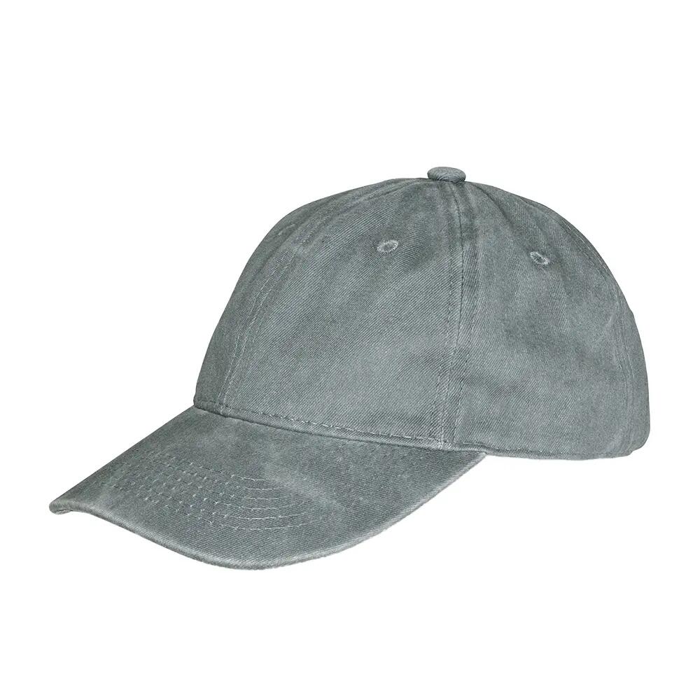 "Core" BaseballMütze, Niedriges Profil, Baumwolle Damen und Herren Grau 2/2