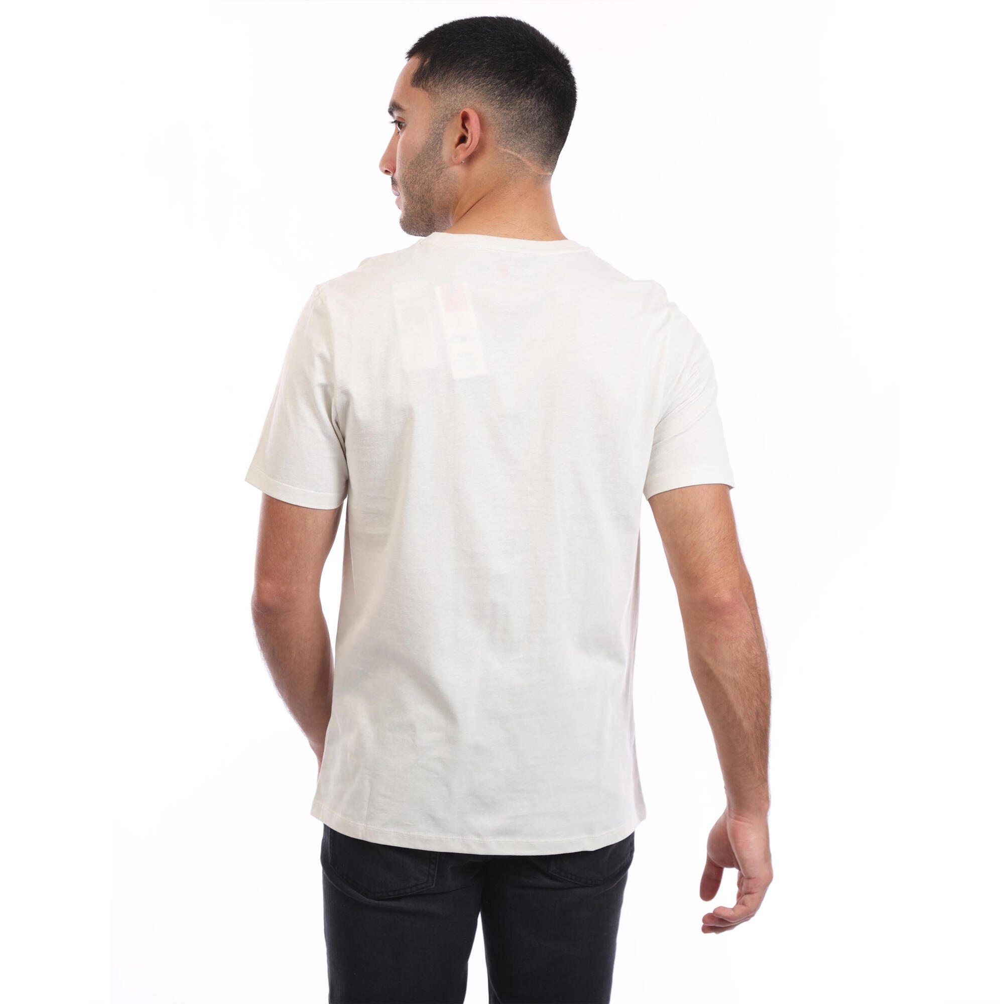 Tshirt Motif/style Linéaire Homme (Beige) 2/4