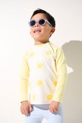 T-shirt de bain anti-UV Enfant (2-4 ans) Jaune, Samoa, UPF 50+
