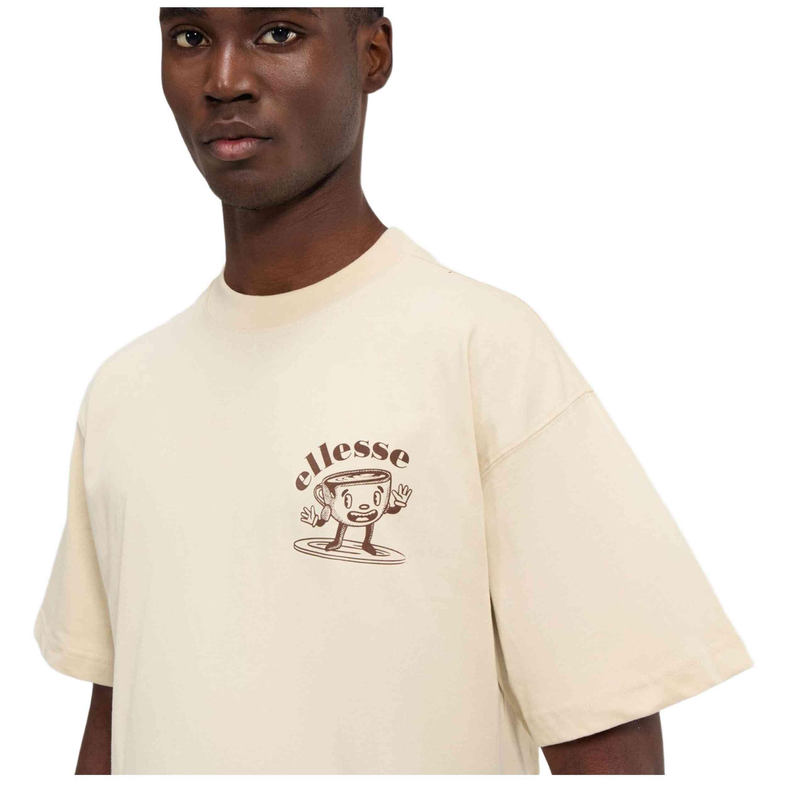 T-shirt met korte mouwen Ellesse model SHZ21845-BGE voor mannen 4/5