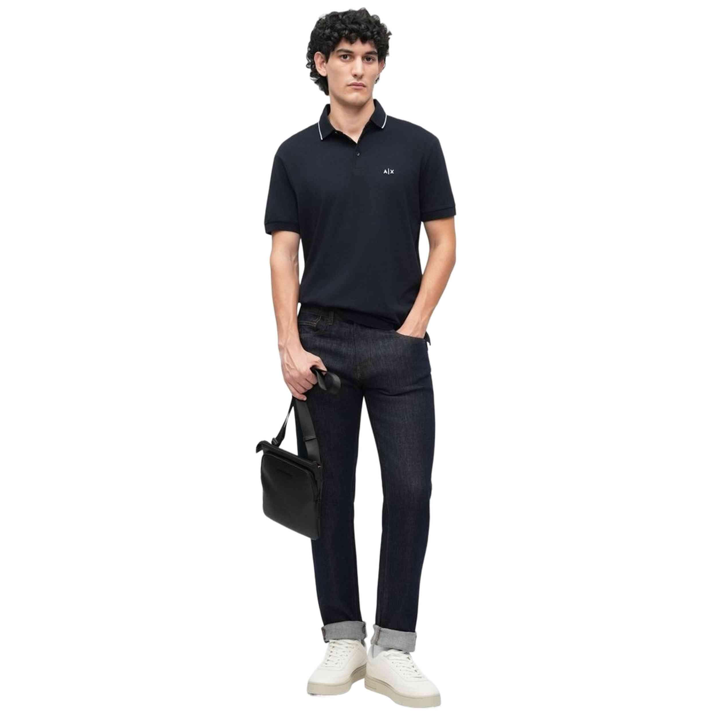 Korte mouw poloshirt Armani exchange model 042403100001 voor mannen 2/5