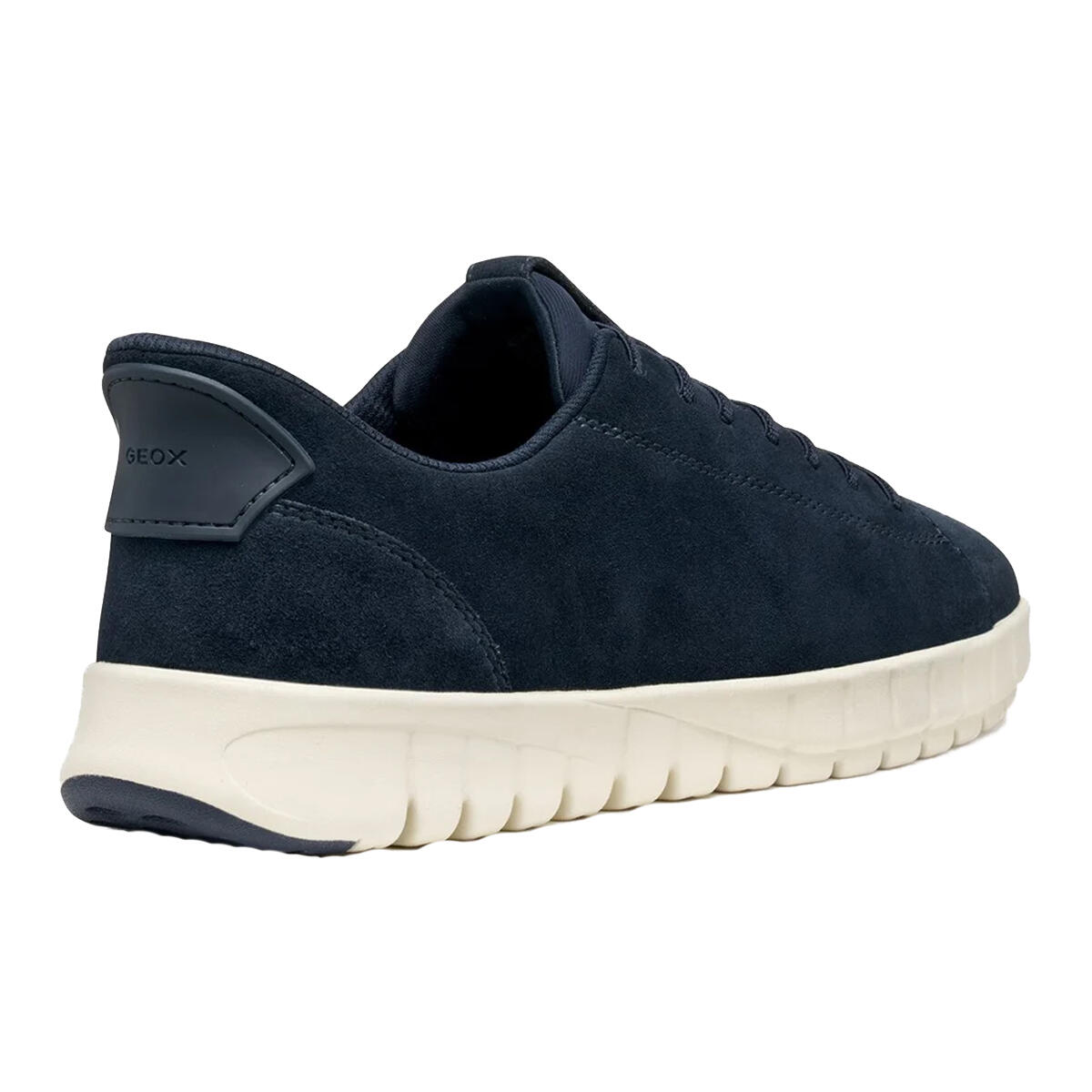 Mens Leather FlexStride Plus Trainers (Navy) 2/4