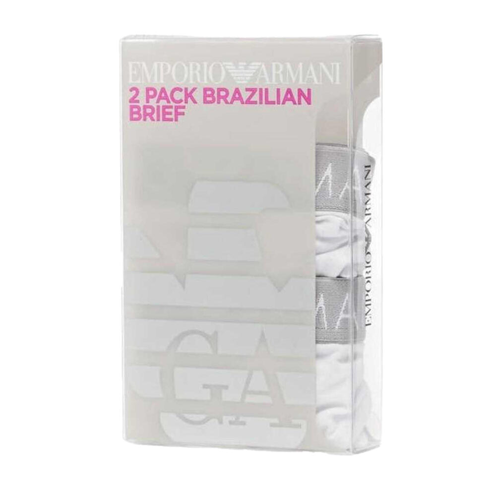 Calzoncillos Diseño Lisos para Mujer Packs de 2 Blanco 3/3