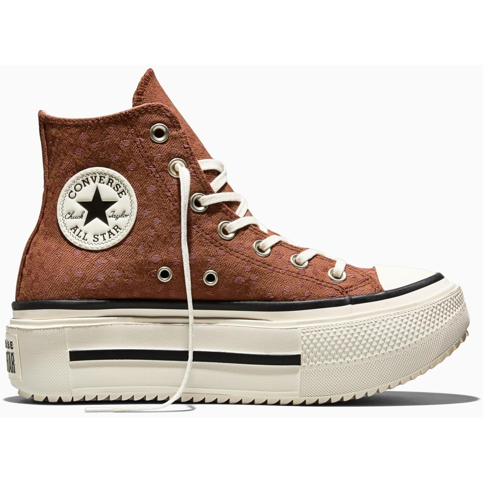 Baskets Converse Ctas Double Stack, Marron, Unisexe 4/5