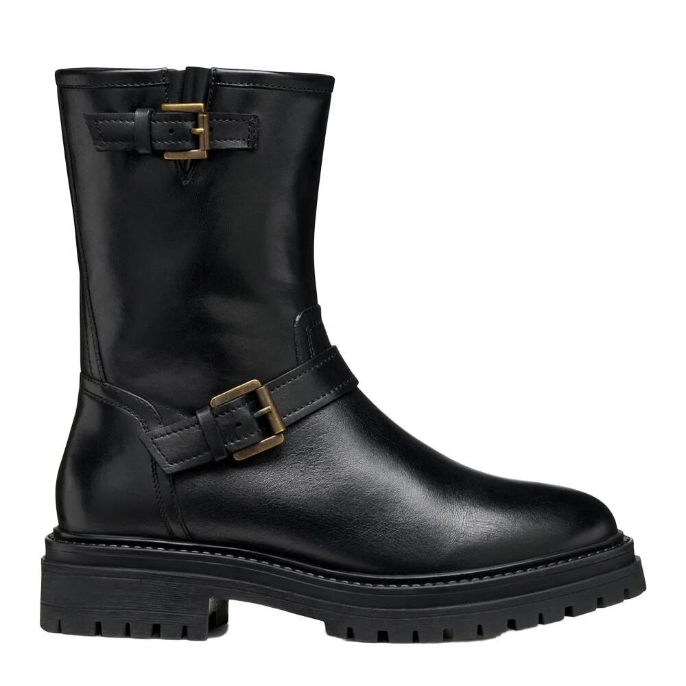 Womens/Ladies D Iridea D Leather Ankle Boots (Black) 3/4