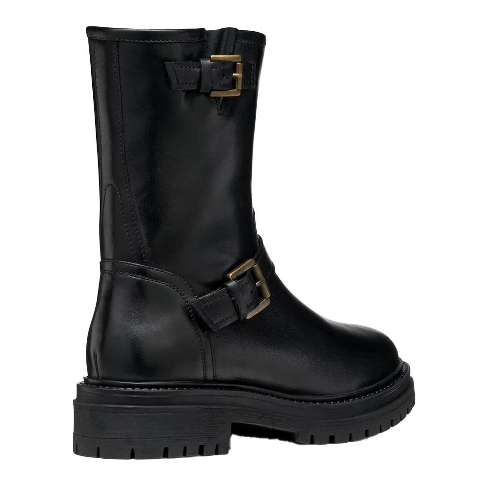 Womens/Ladies D Iridea D Leather Ankle Boots (Black) 2/4