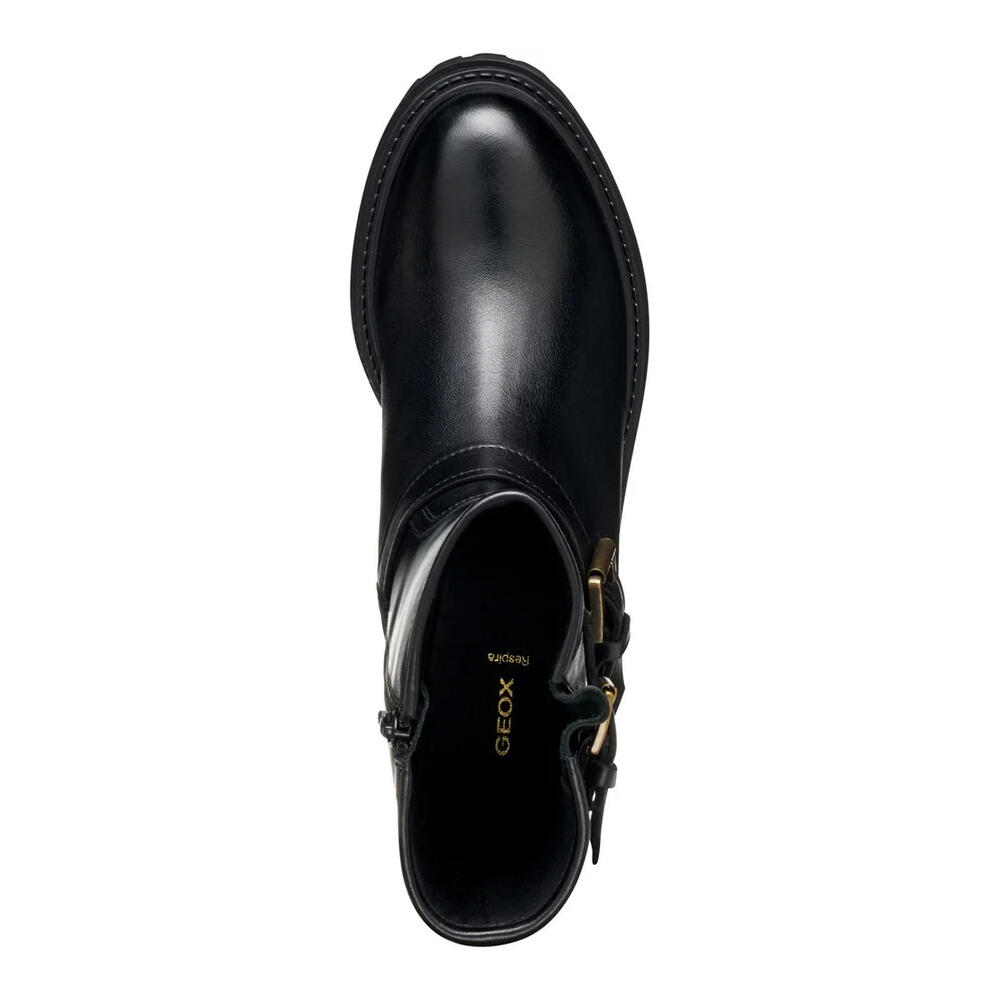 Womens/Ladies D Iridea D Leather Ankle Boots (Black) 4/4