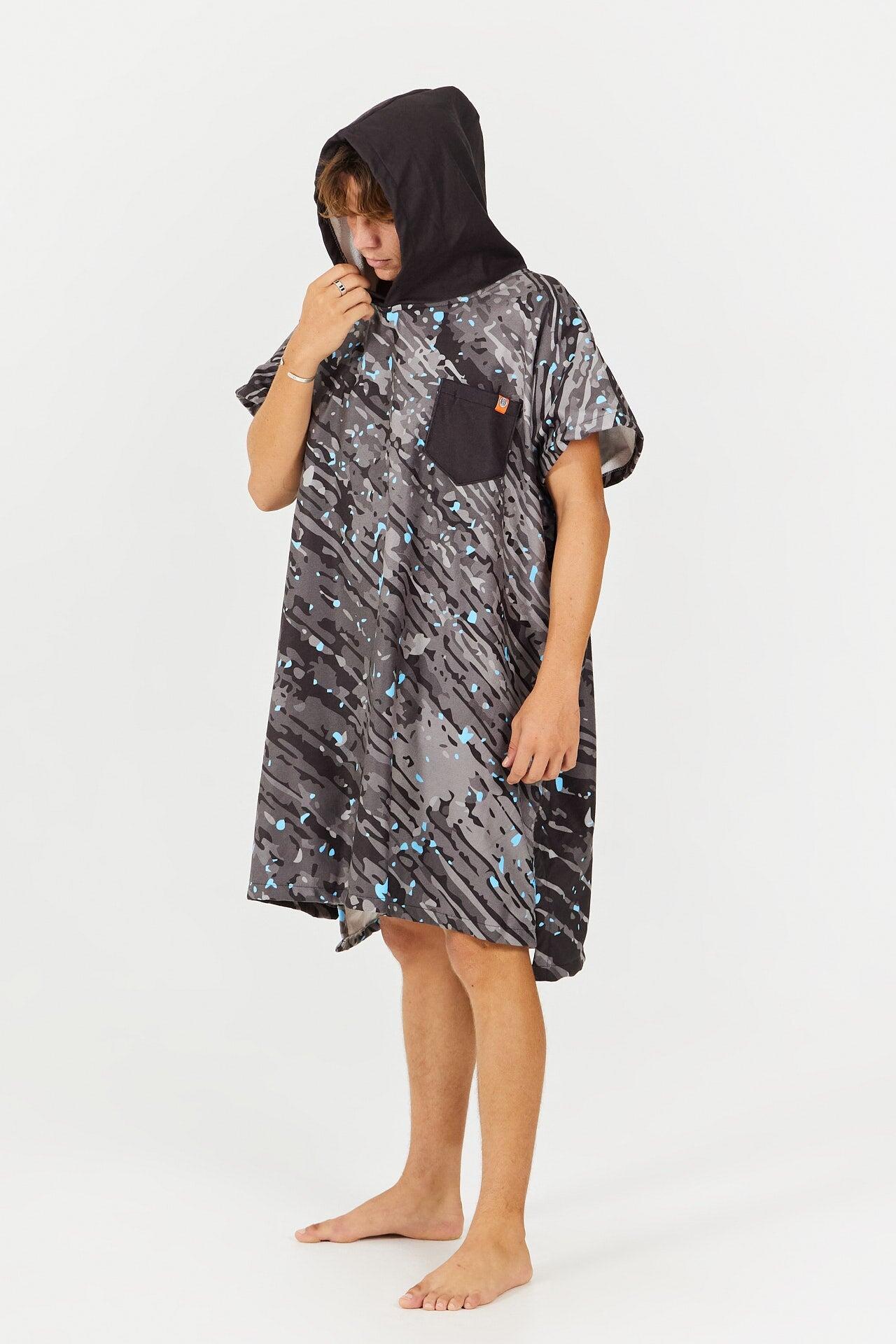 Poncho de surf para adulto - Serie Sport - Azul 2/4