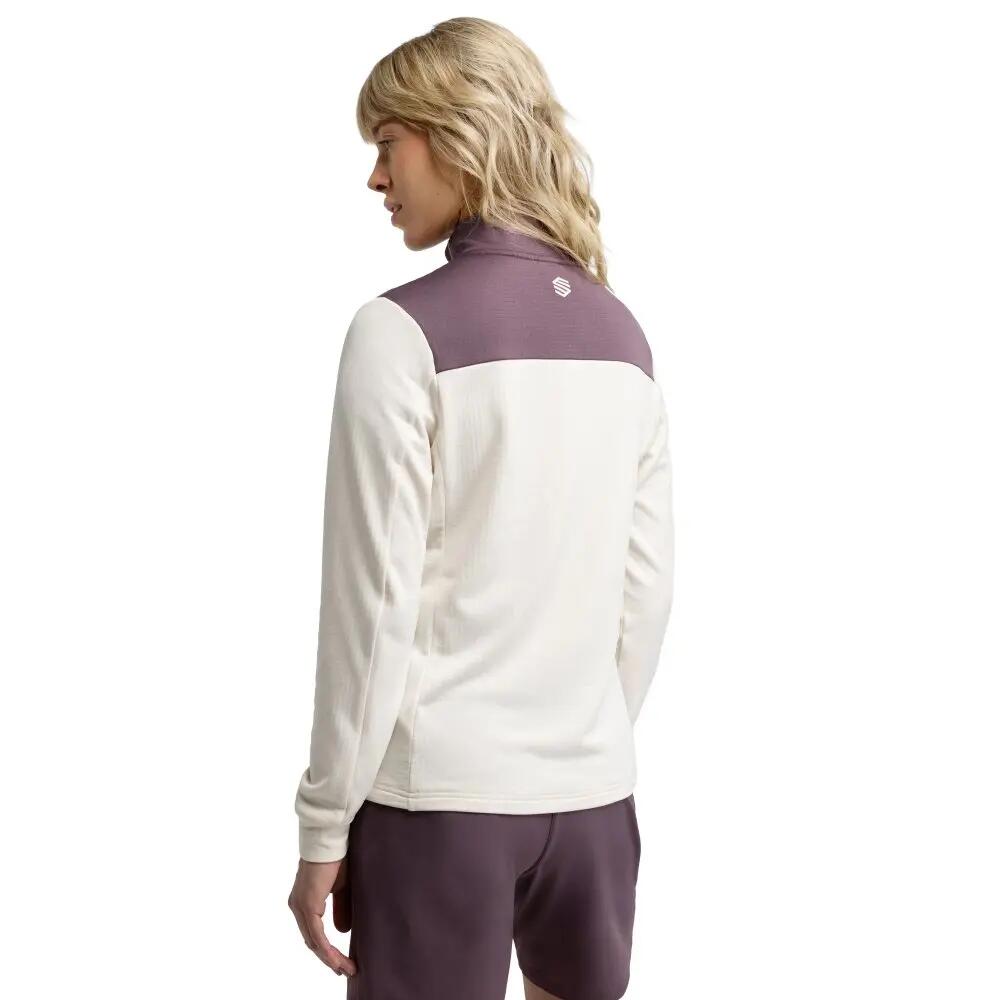 Pullover a mezza zip da bikepacking da donna Ciclismo Soulful Sand Beige 2/7