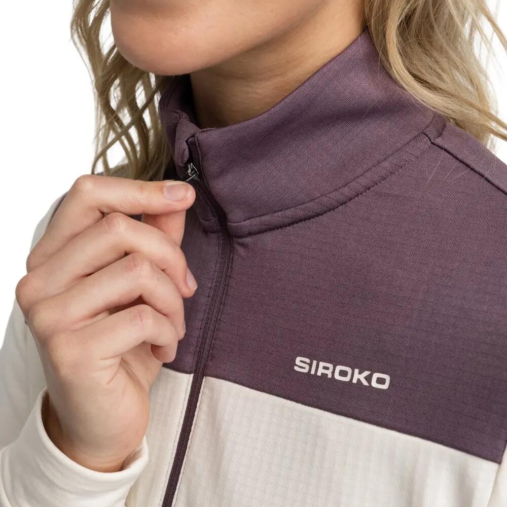 Pullover a mezza zip da bikepacking da donna Ciclismo Soulful Sand Beige 4/7