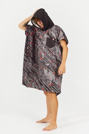 Poncho de surf adulte - Série Sport - Rouge