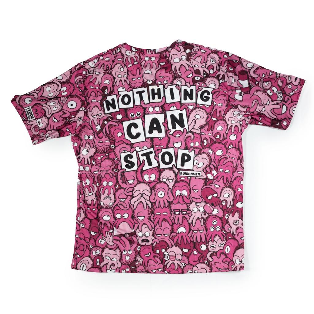 CAMISETA #PULPO RUN ADULTO - ELÁSTICA (ROSA) - HOMBRE 2/4