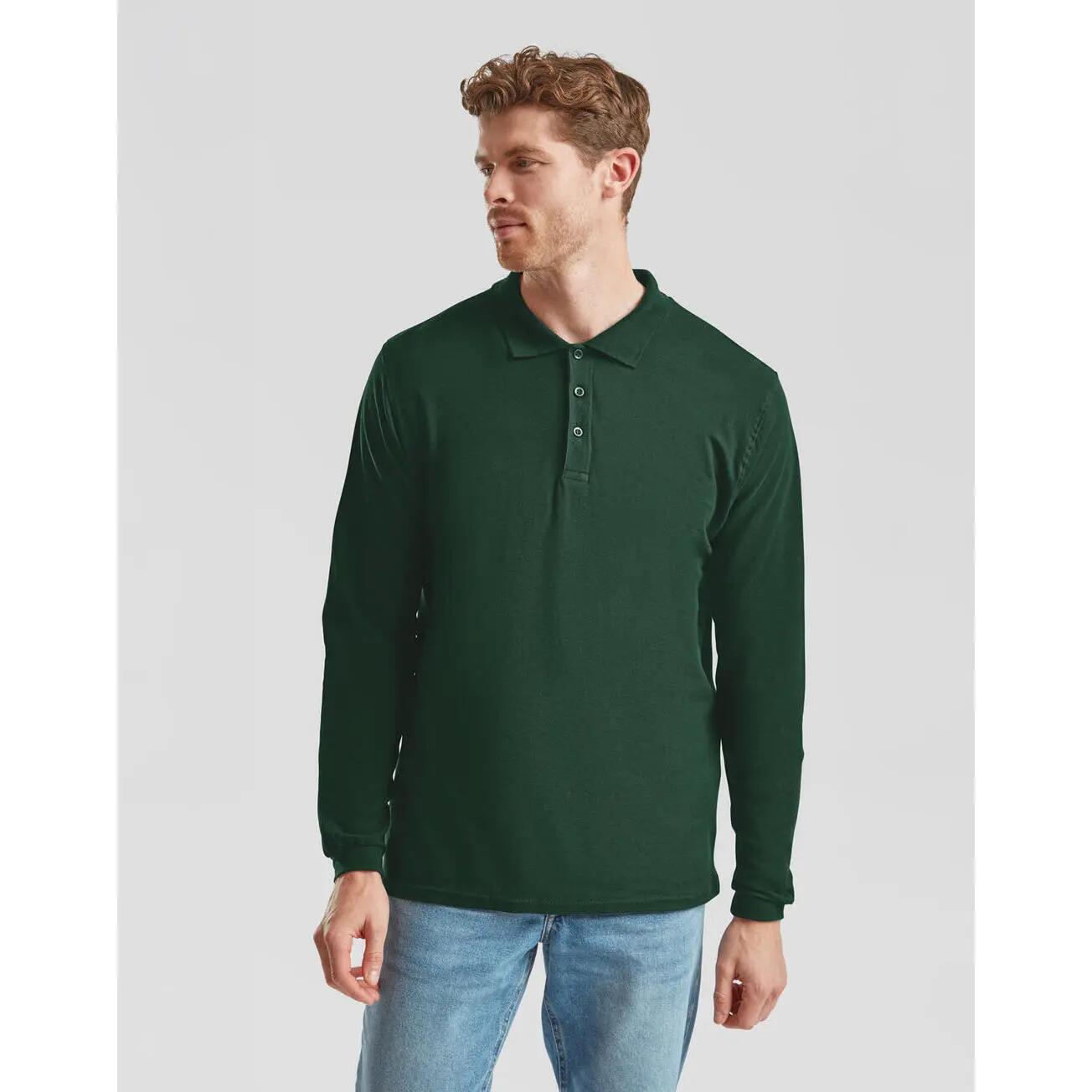 Polo manches longues Fruit of the Loom Premium 2/5