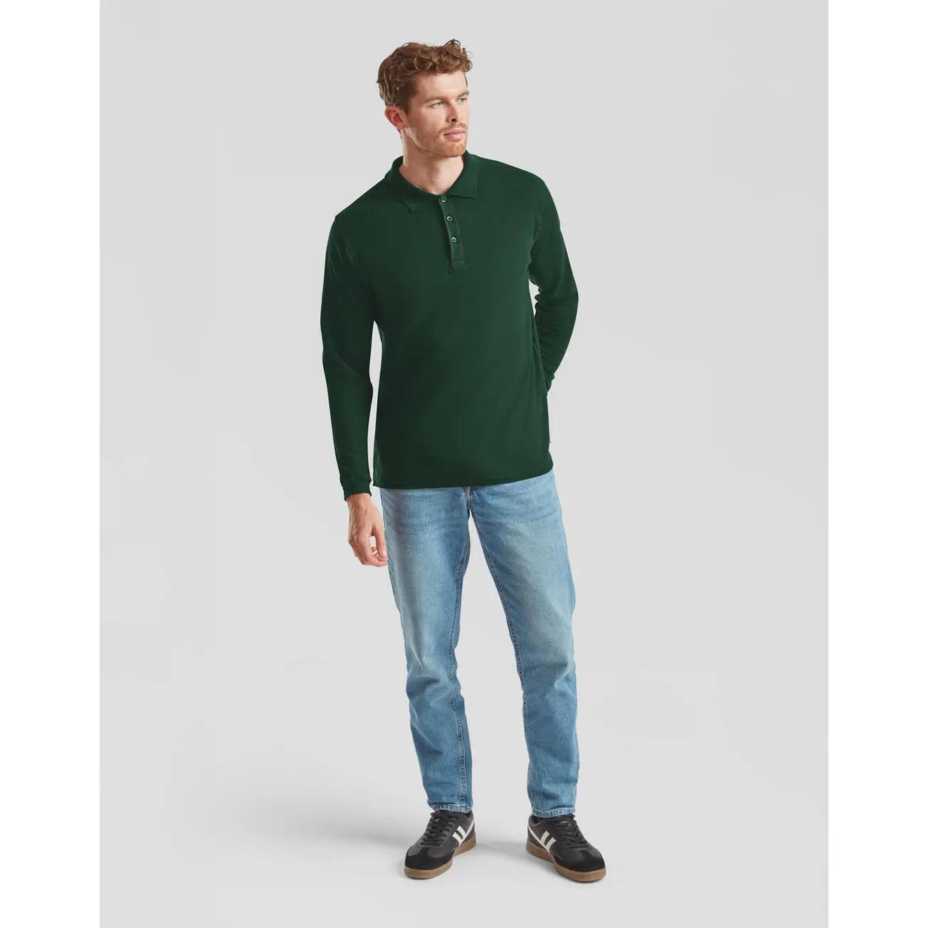 Polo manches longues Fruit of the Loom Premium 5/5