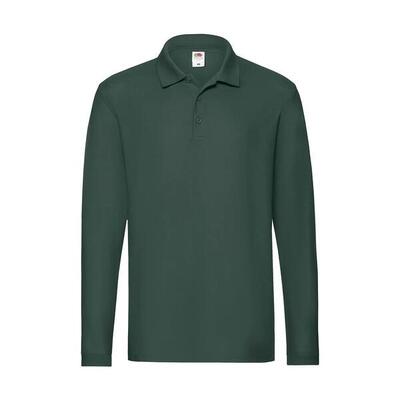Polo met lange mouwen fruit of the loom premium