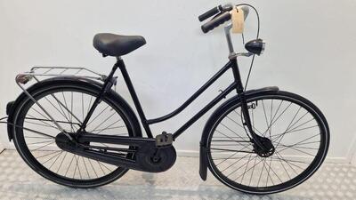 Gebruikte stadsfiets 26 inch zwart - coasterrem, 3m garantie