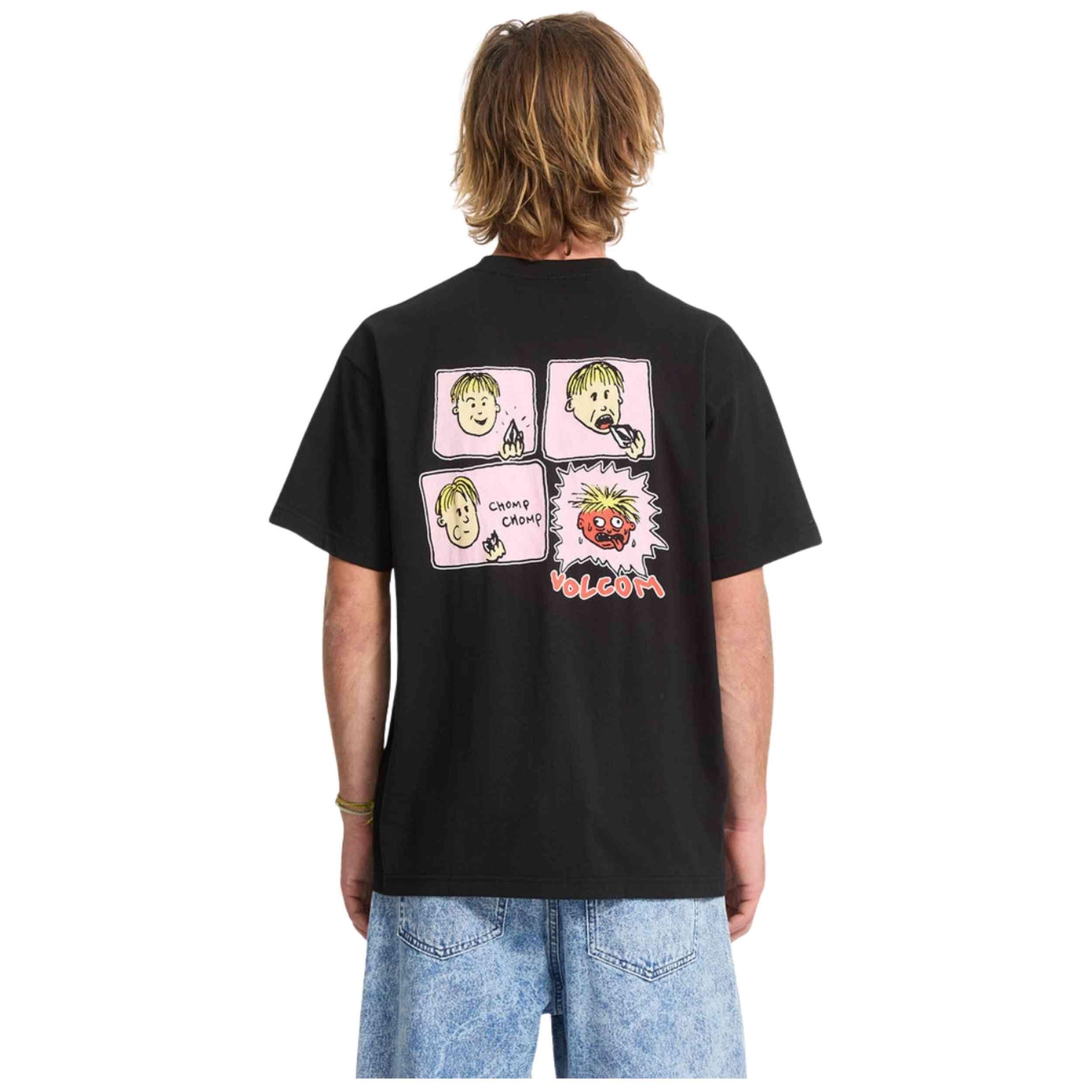 Maglia a maniche corte Volcom modello A5232558-BLK per uomini 4/5