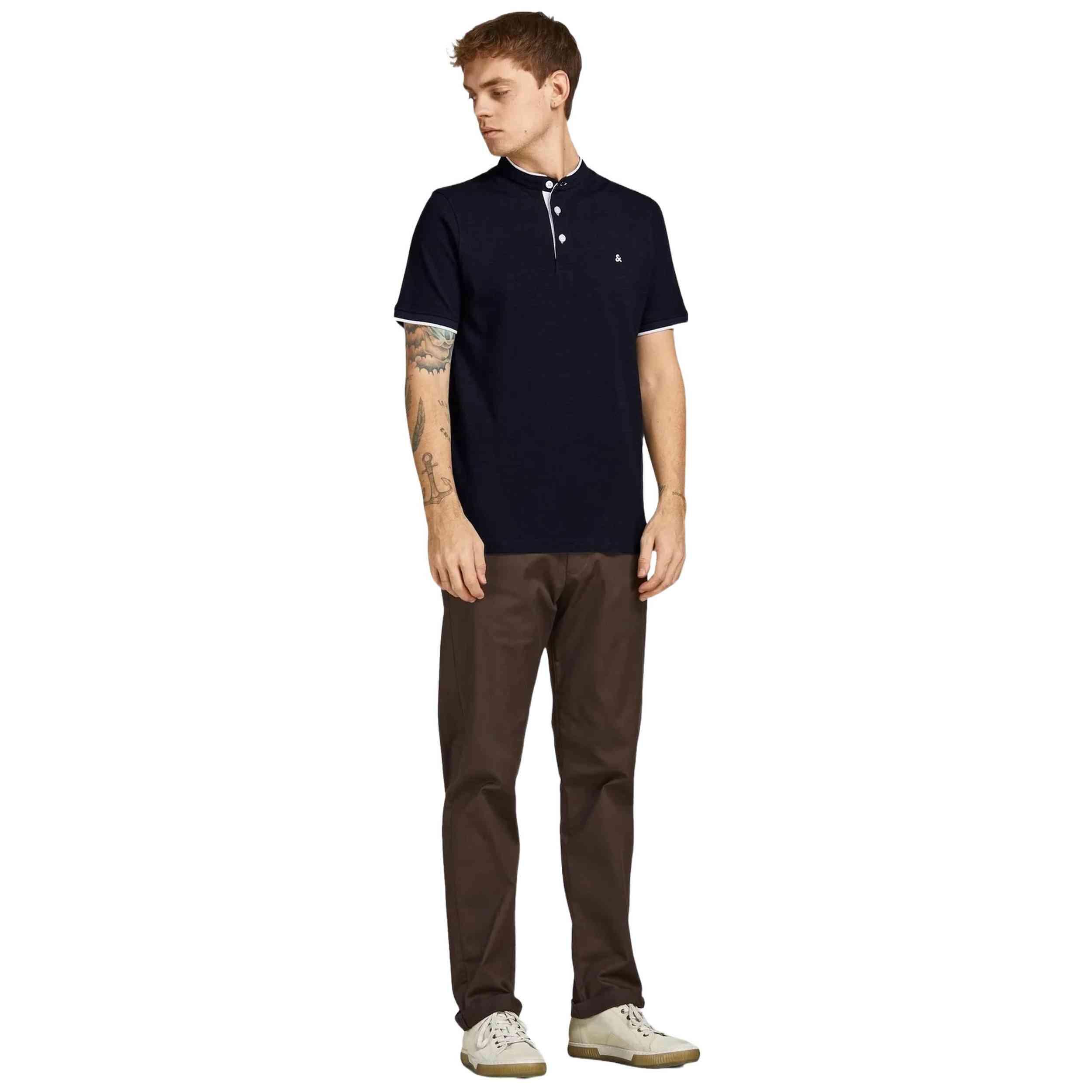 Polo de manga corta Jack&jones modelo 12199711-DARKNAVY para hombre 2/5