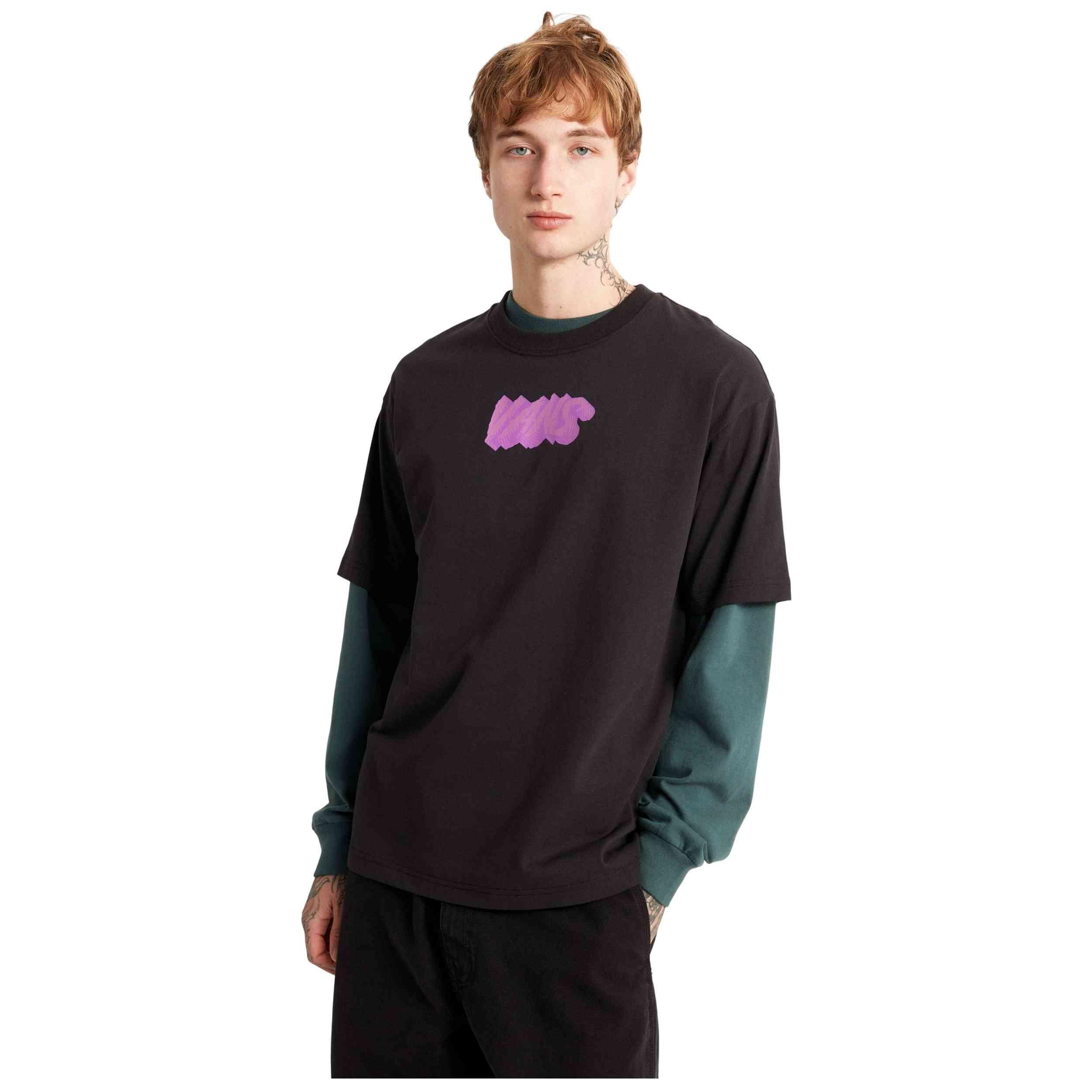 Camiseta de manga corta Vans modelo VN000VY1BLK para unisex 2/3