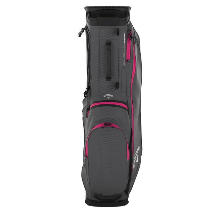 Fairway C HD stand bag charcoal pink 2026 3/4