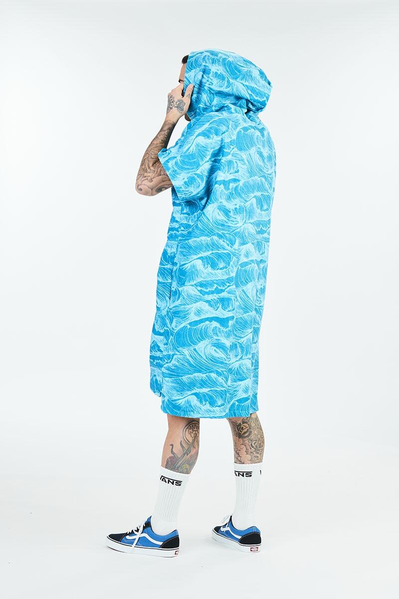 Poncho de surf adulto - Ocean - Azul 3/4