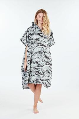 Volwassen surf poncho - ocean - blauw