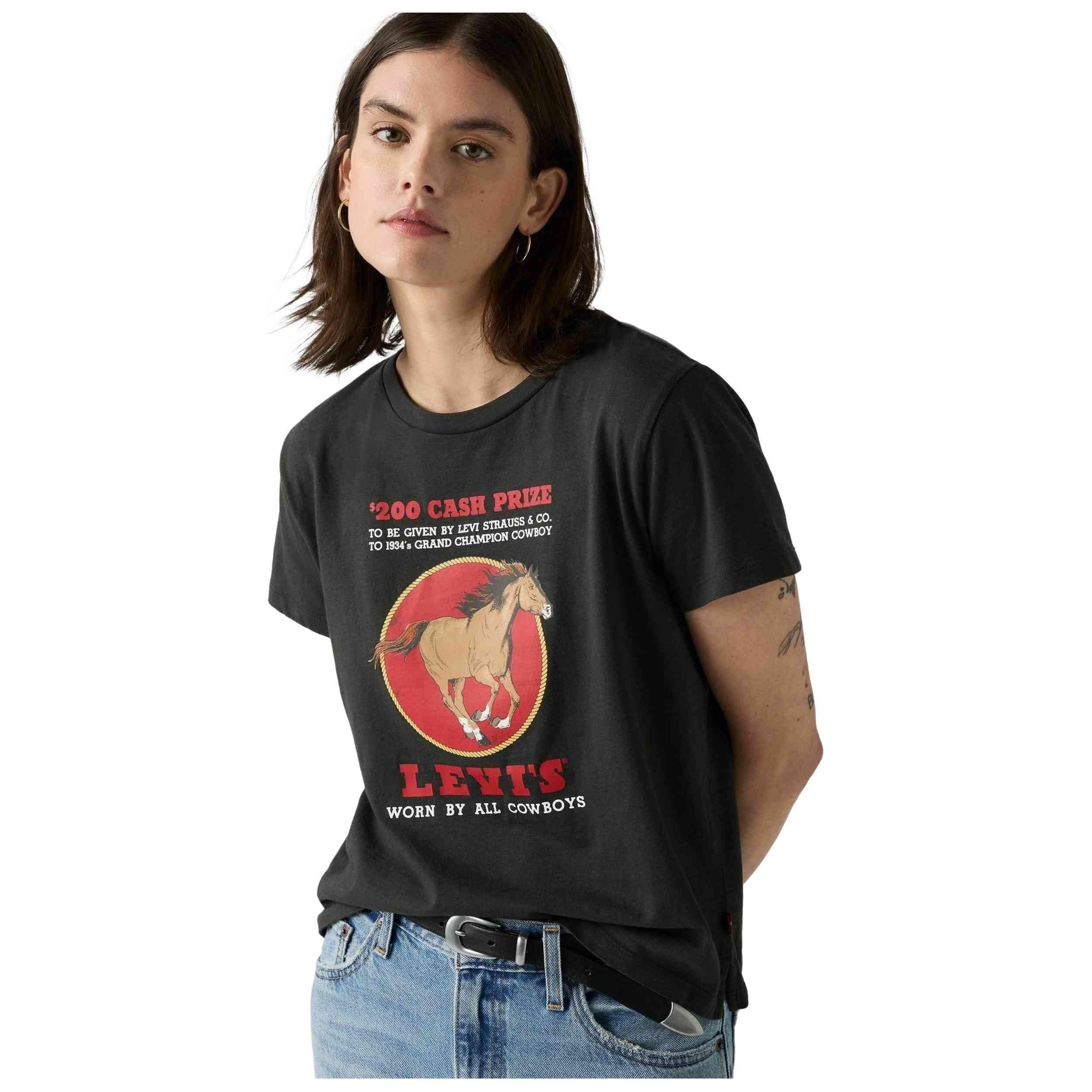 Kurzarmshirt Levi's Modell 300303200009 für frauen 3/5