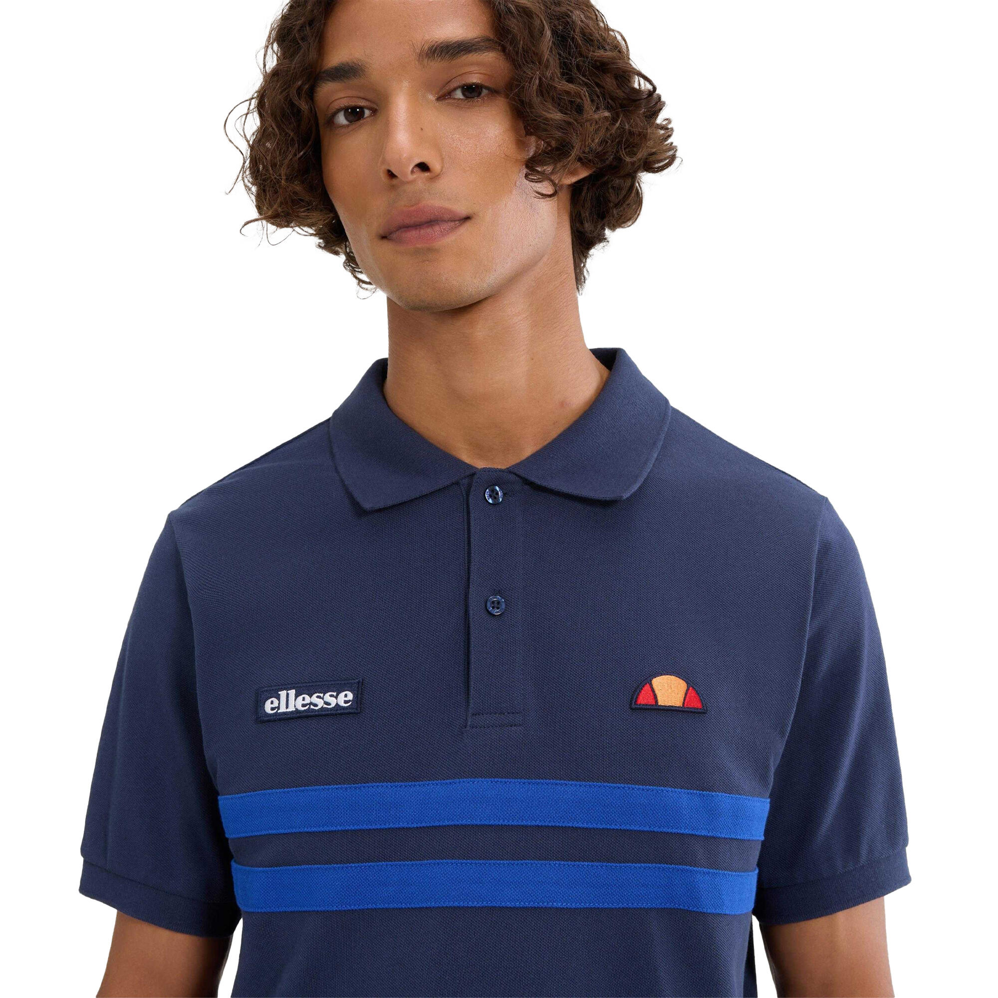 Polo MUCCIA Homme (Bleu Marine / Bleu) 3/4