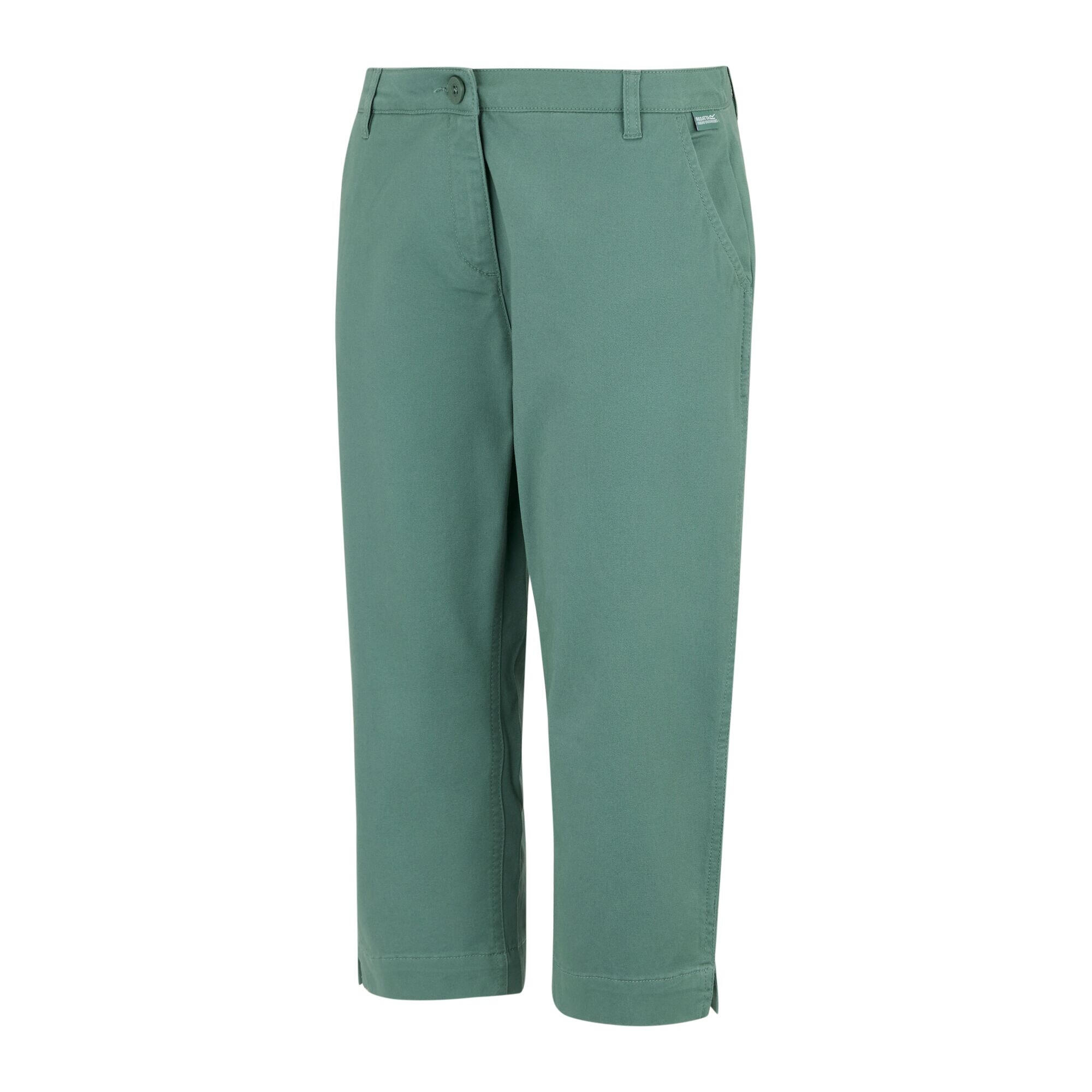 Womens/Ladies Bayletta Capri Trousers (Ivy Moss) 3/5