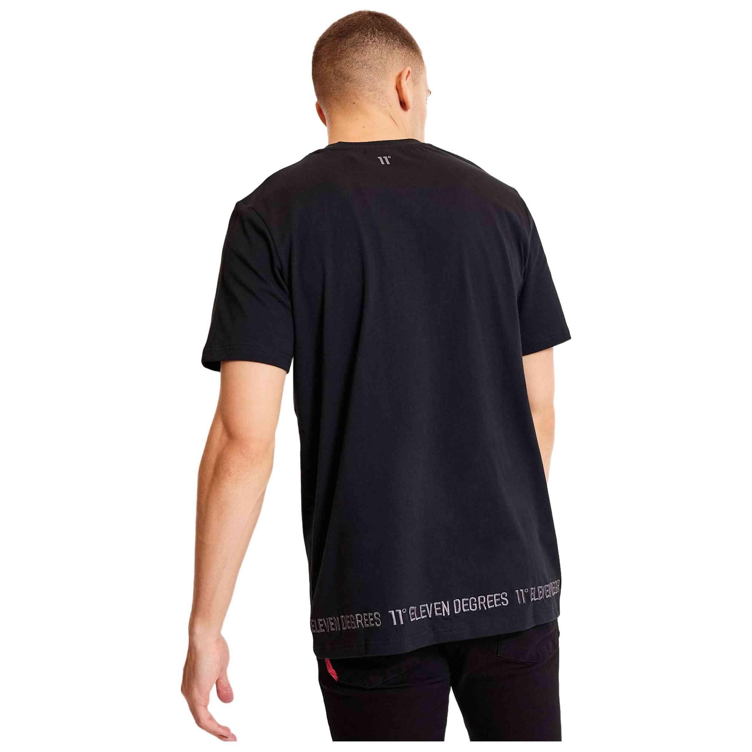 Camiseta de manga corta 11 degrees modelo 11D3683-001 para hombre 3/5
