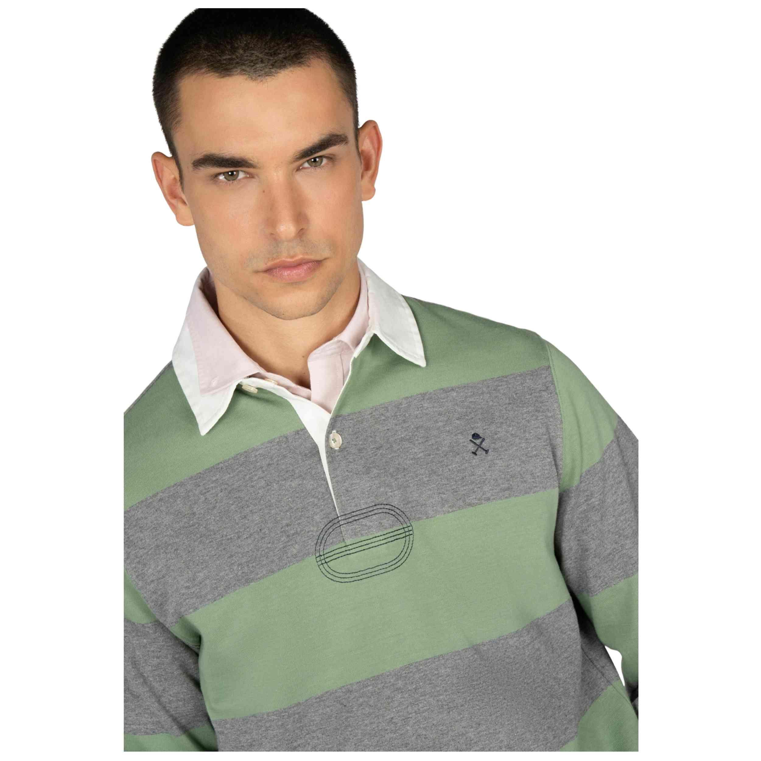 Polo manga comprida Harper & neyer modelo 405125001-930 para homem 4/5