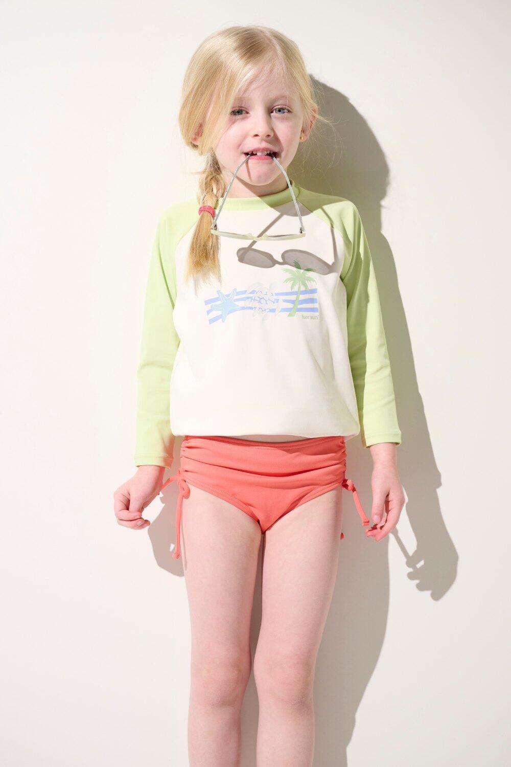 T-shirt de bain anti-UV Enfant (5-14 ans) Vert, Fidji, UPF 50+ 6/7