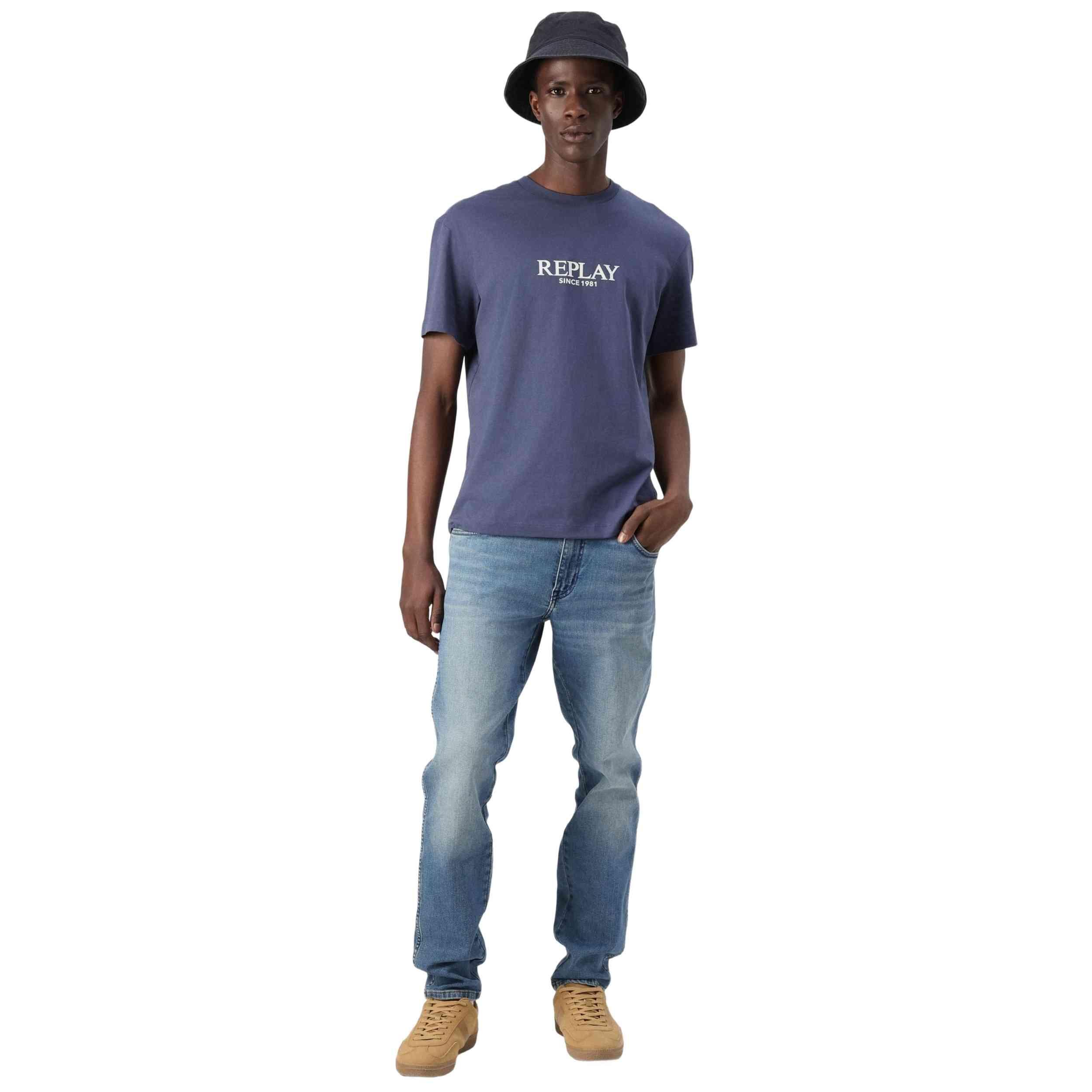 Camiseta de manga corta Replay modelo 077-50716368044371 para hombre 3/5