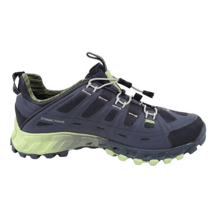 Dames GORETEX Mid Cut Wandelschoenen (Zwart)