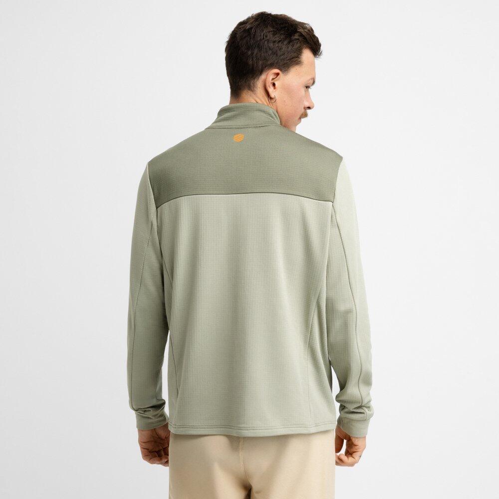 Pullover a mezza zip da bikepacking da uomo Ciclismo Journey Light Green Verde 6/7