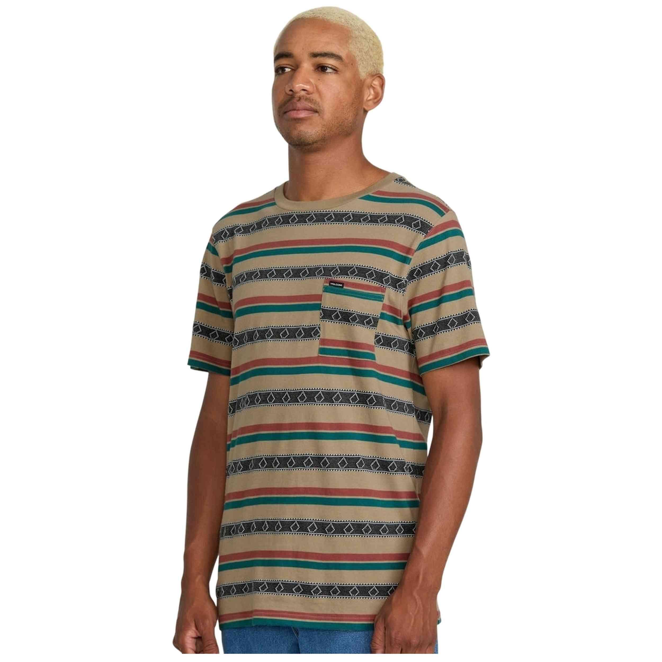 Kurzarmshirt Volcom Modell A0122503-KHA für männer 3/5
