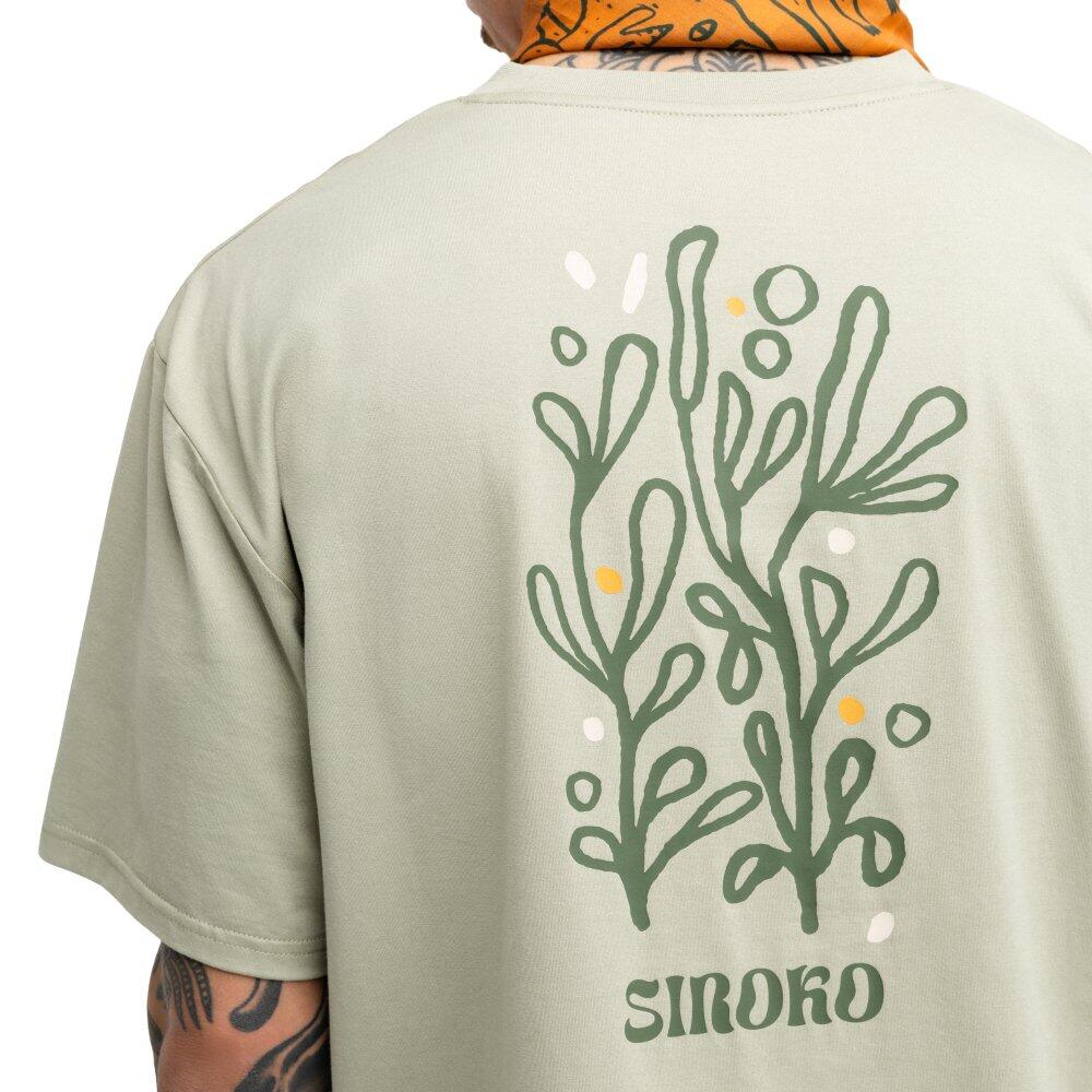 Herren Radsport kurzärmeliges bikepacking-t-shirt relaxed fit Herb Green Grün 5/7