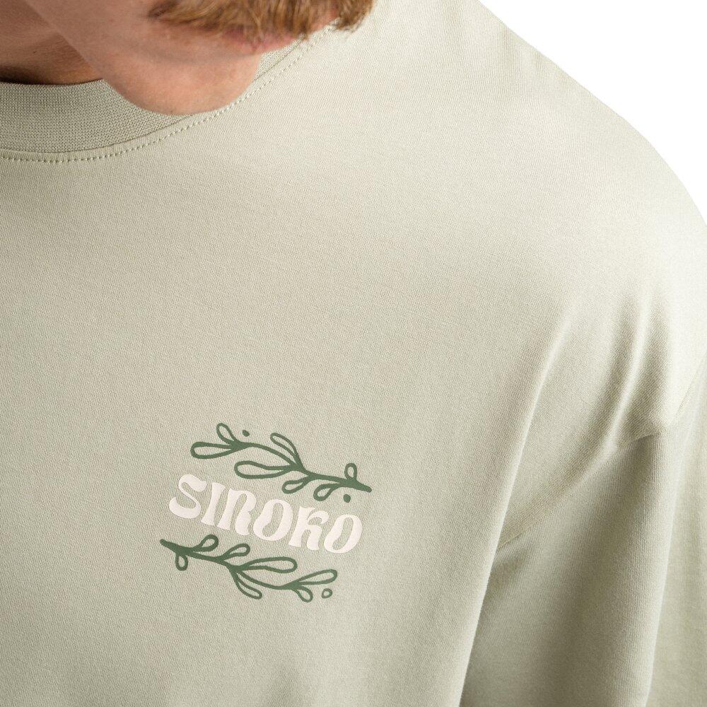 Herren Radsport kurzärmeliges bikepacking-t-shirt relaxed fit Herb Green Grün 4/7