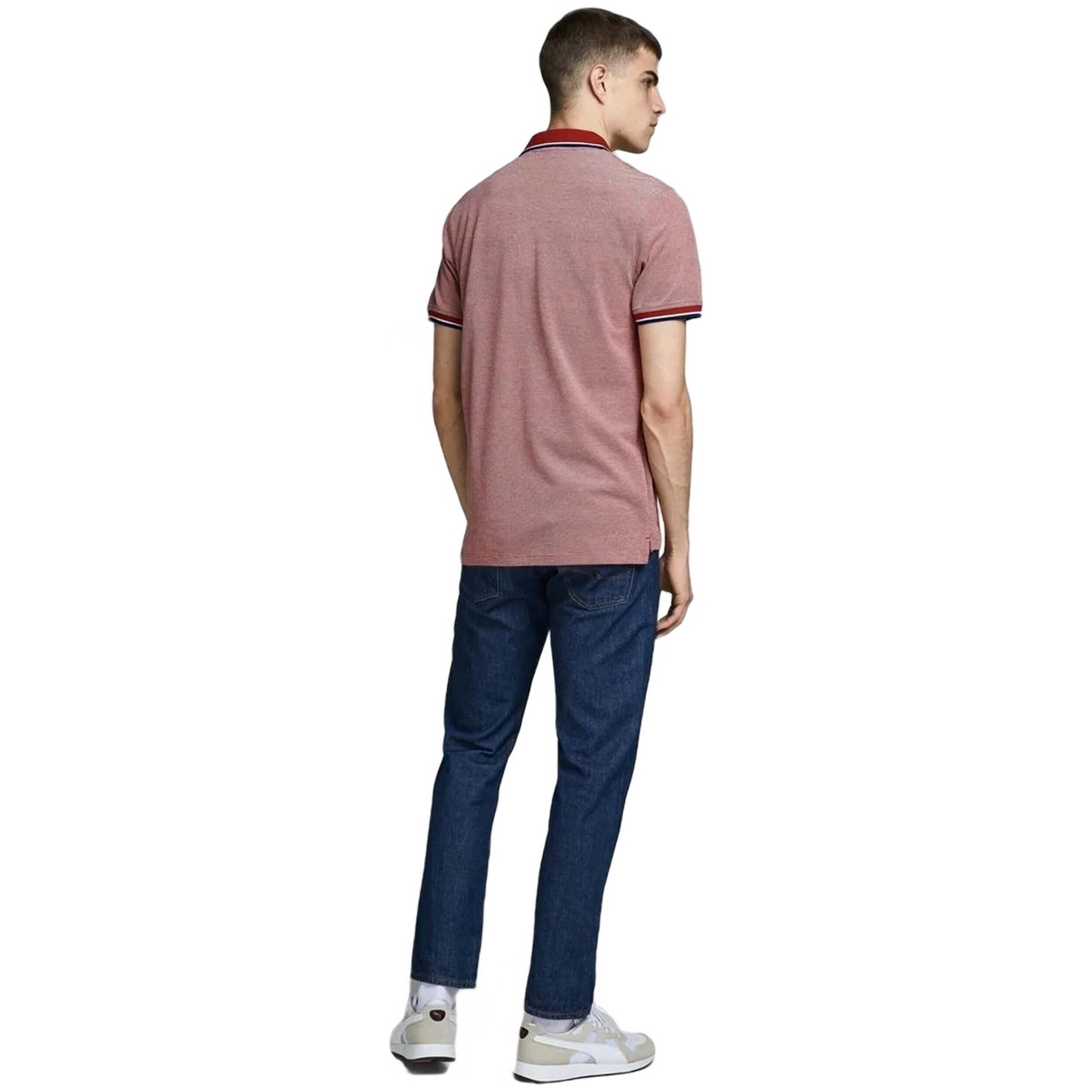 Polo de manga corta Jack&jones modelo 12169064-ROJO para hombre 3/5