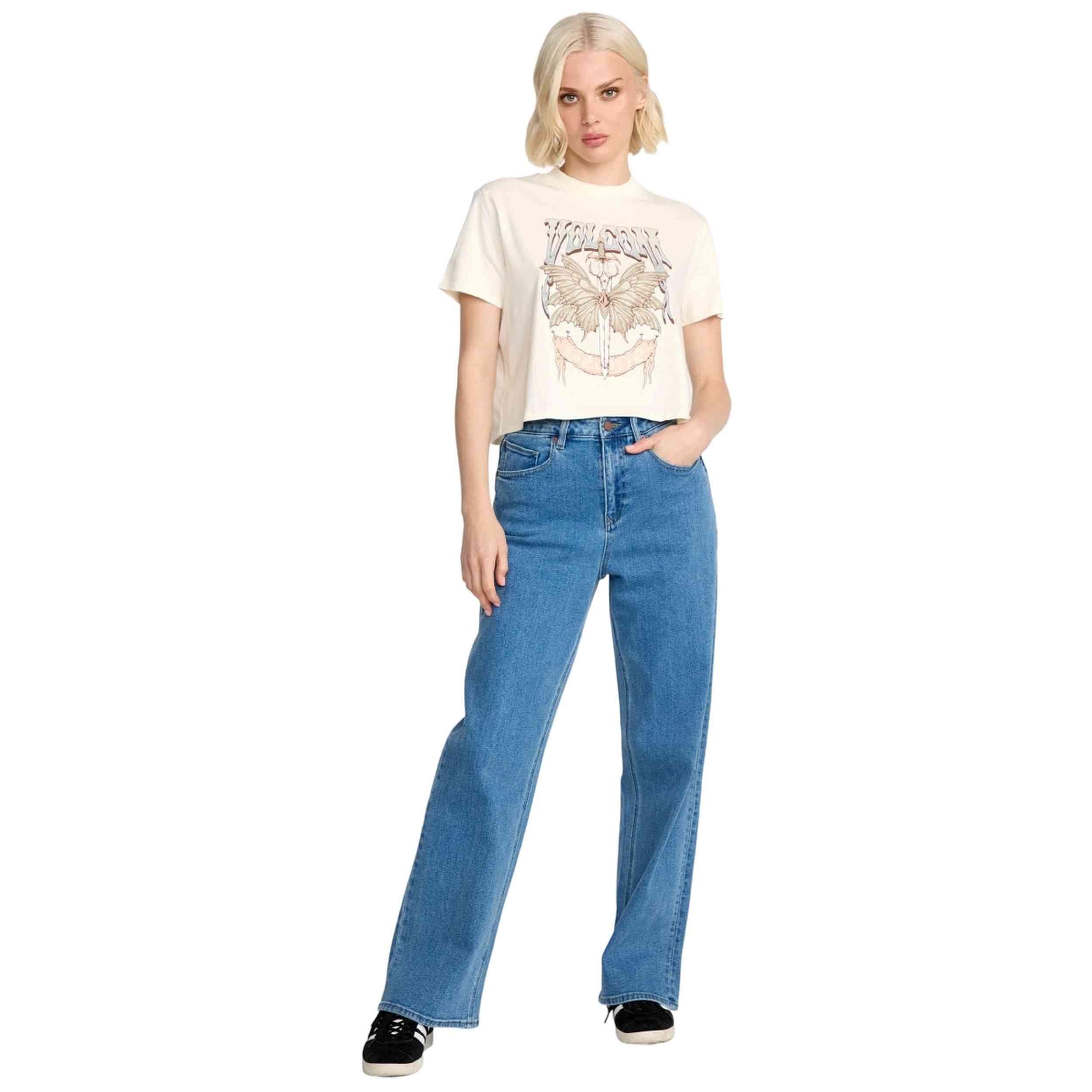 T-shirt Volcom modelo B3532501-BNE para mulheres 4/4