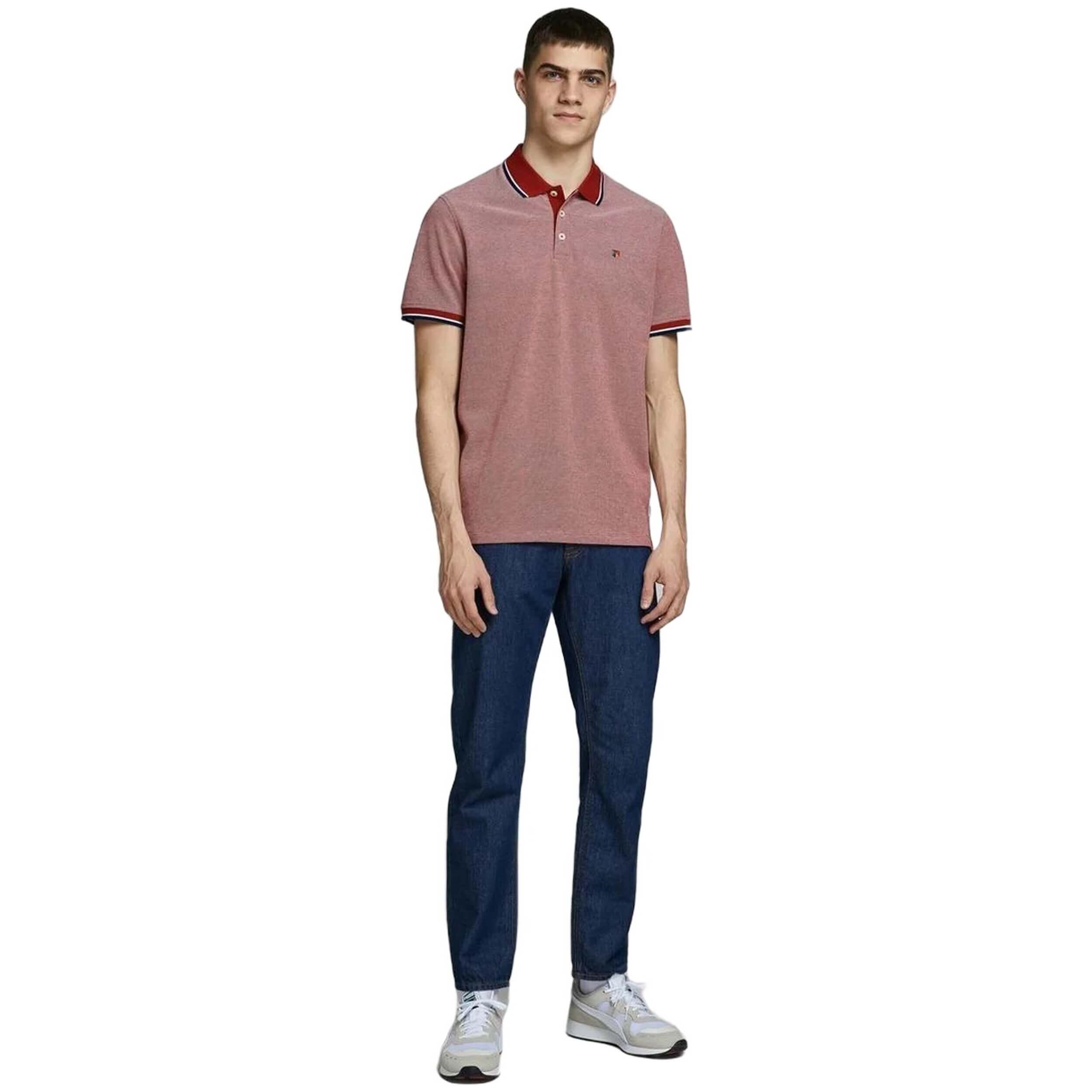 Polo de manga corta Jack&jones modelo 12169064-ROJO para hombre 2/5