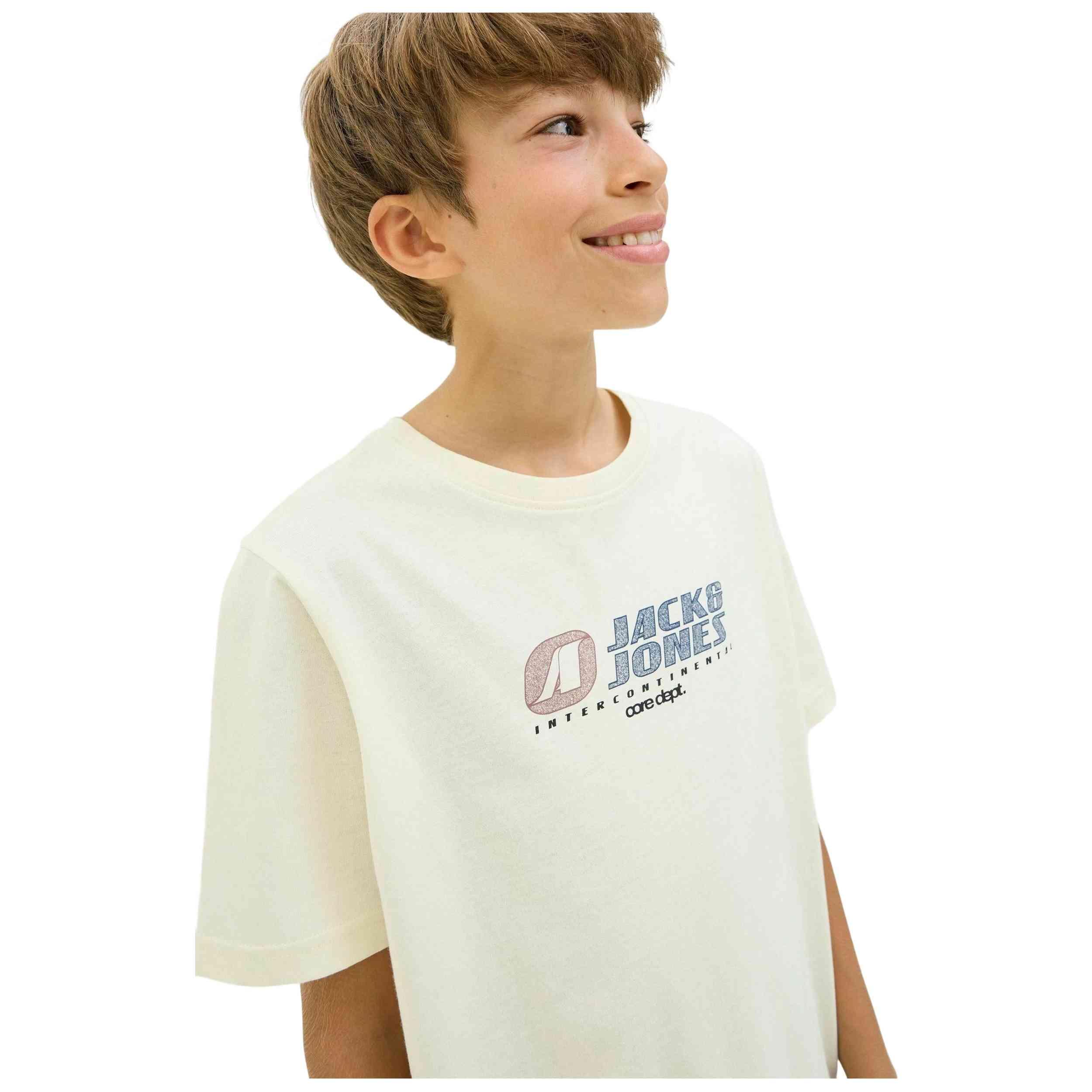T-shirt Jack&jones modèle 12285166-SWEETCORN pour enfants 4/5