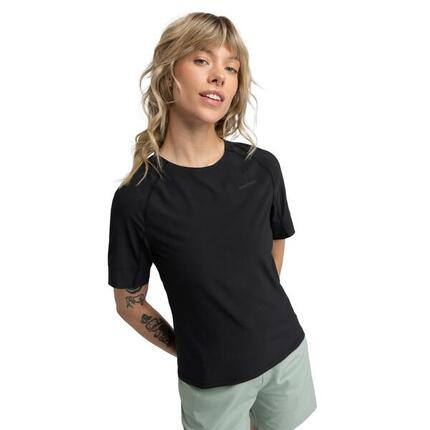 Maillot manches courtes cyclotourisme femme Cyclisme Map Black Noir