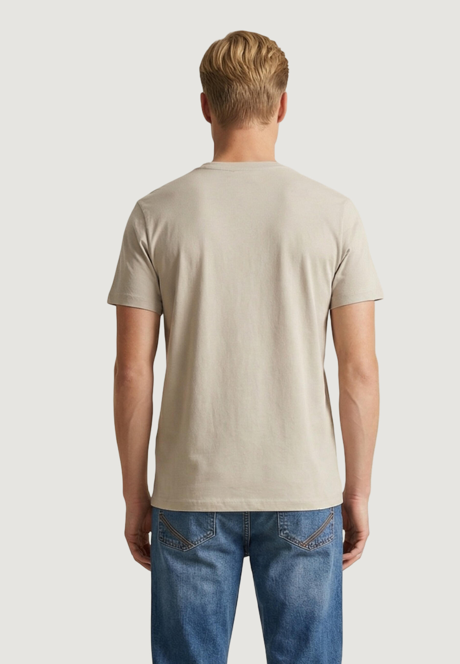 Crop top T-shirt MICK-BASIC HEREN Beige 2/5