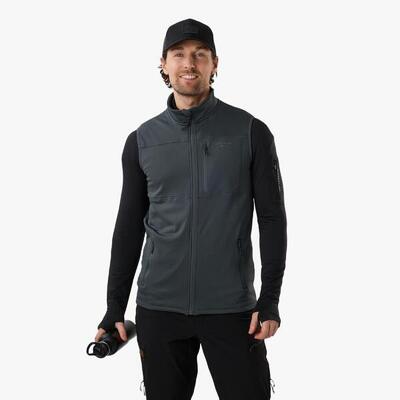 Heren outdoor hiking vest ademend trondheim midlayer full zip vest