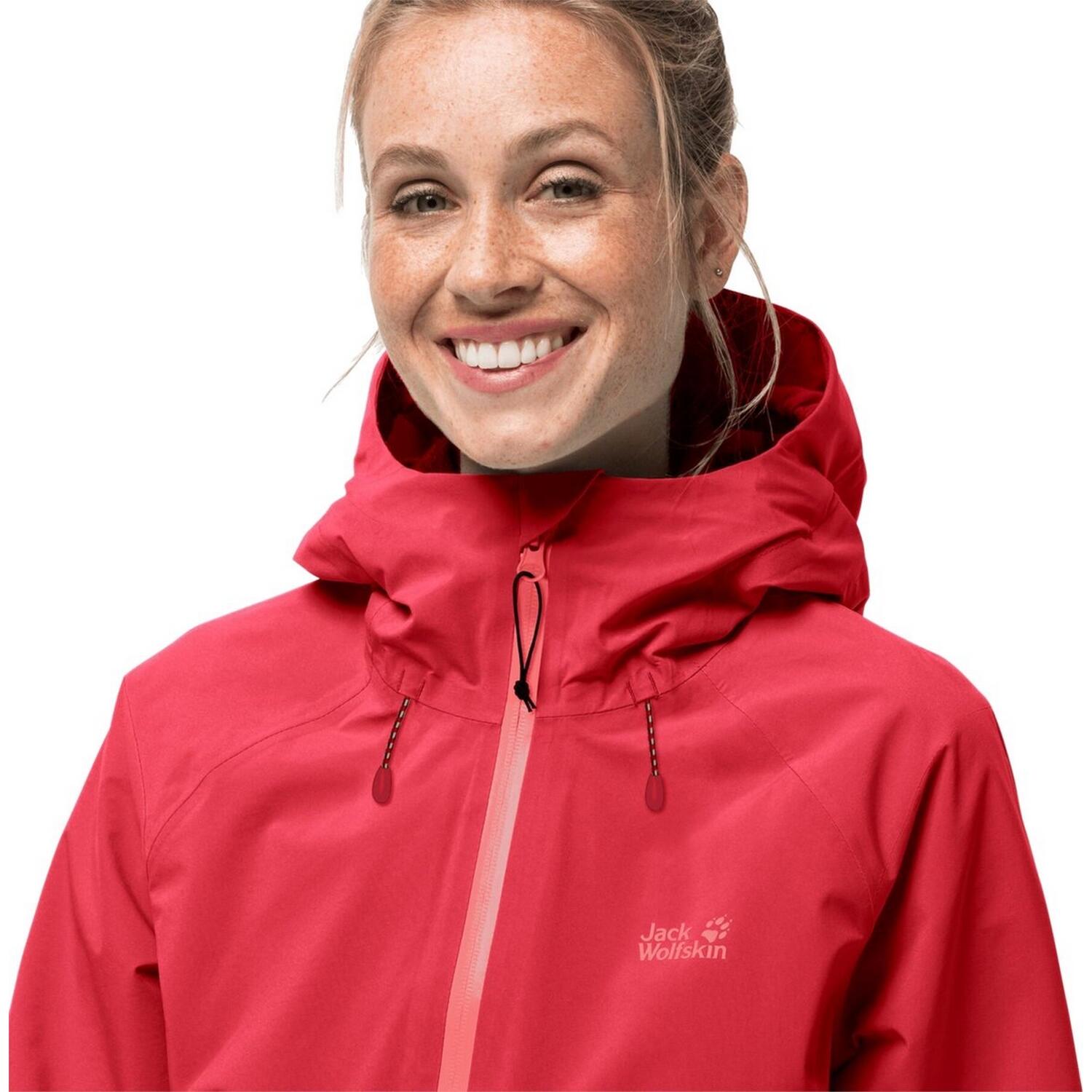 Giacca Donna Jack Wolfskin Highest Peak 3L Rosso 4/4