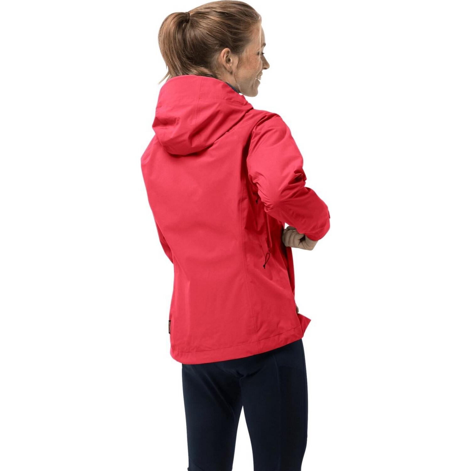 Giacca Donna Jack Wolfskin Highest Peak 3L Rosso 3/4